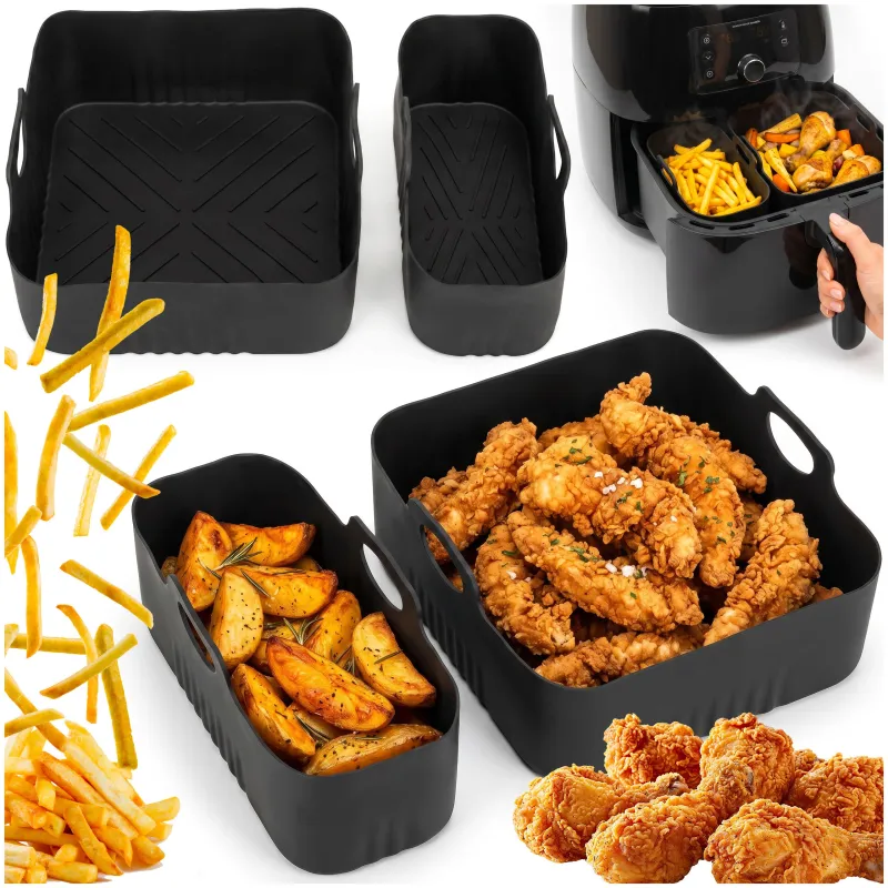 2 Pcs Silicone Inserts for Air Fryer Springos® (3L & 1.5L, BPA-Free) KI0187
